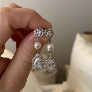 Cubic Zirconia stone earrings
